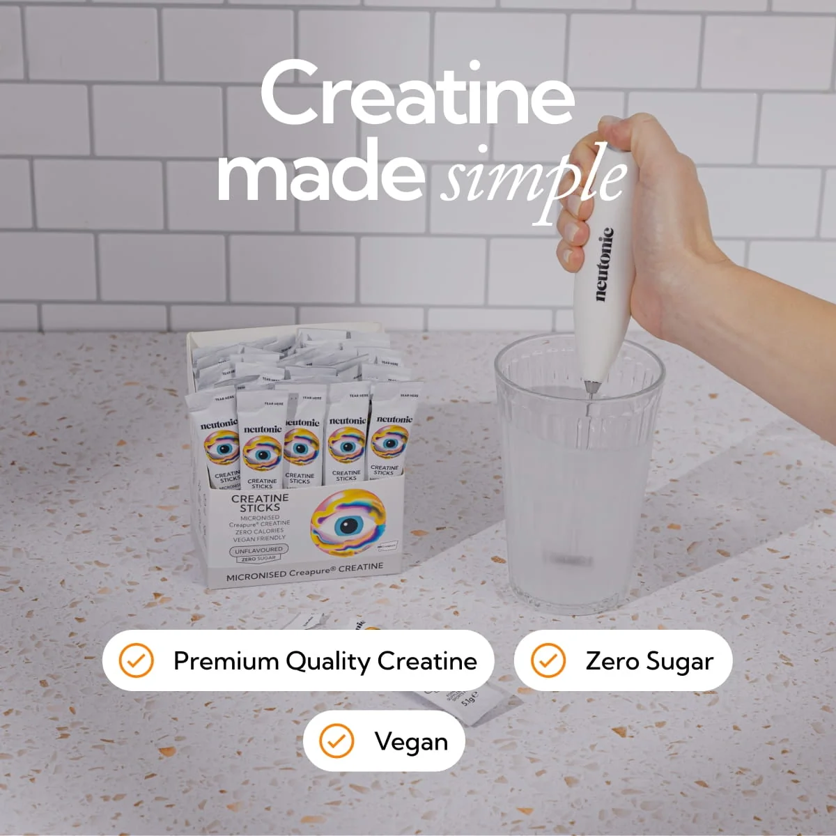 Creatine Sticks - Unflavoured - Image 3