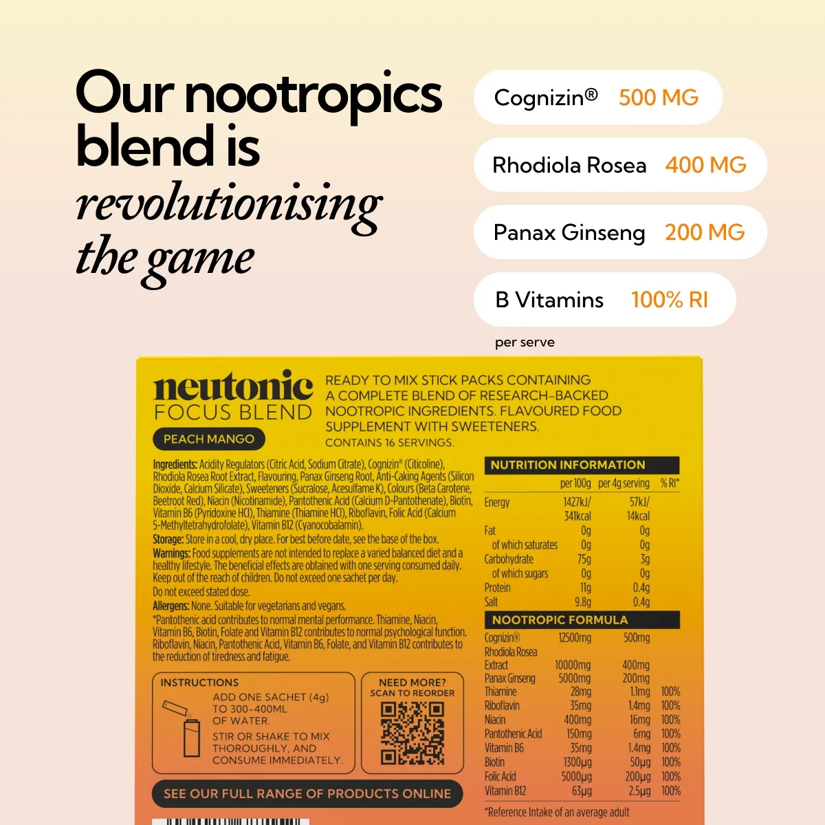 Focus Blend - Peach Mango - Image 6