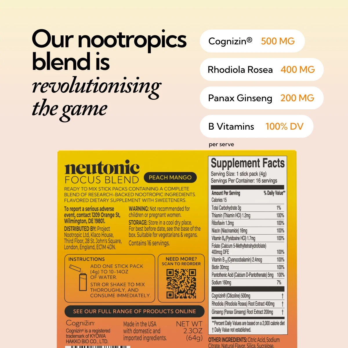 Focus Blend - Peach Mango - Image 6