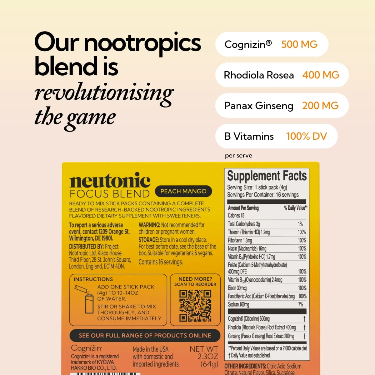 Focus Blend - Peach Mango - Image 6